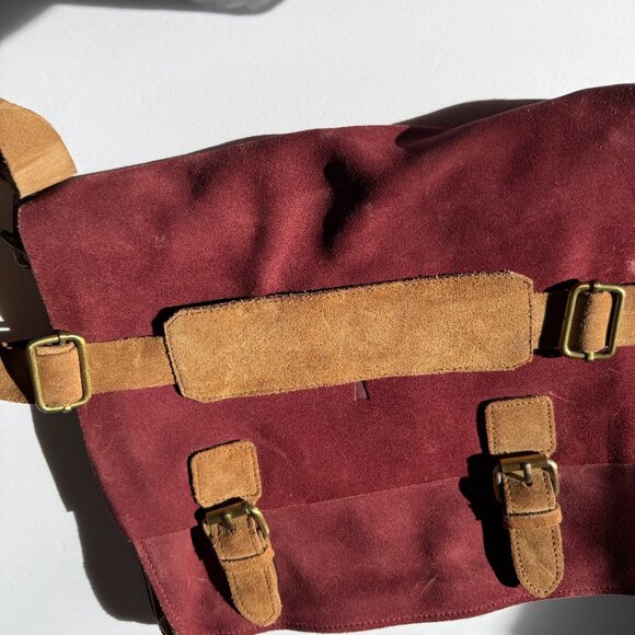 Mulberry Suede Leather Messenger Bag - Picture 8 of 12